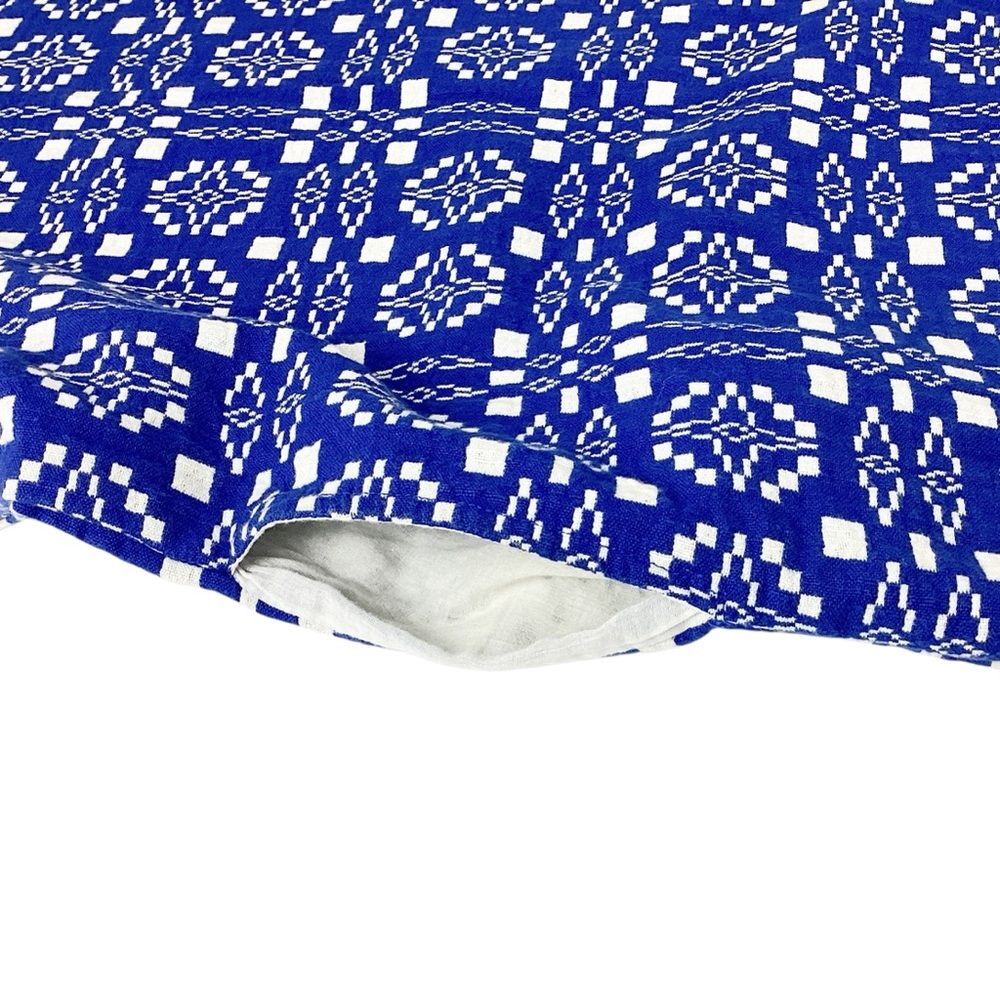 ACE & JIG Size XS Deck Dress in Cardiff Textile Blue White Geometric Pattern - Picture 9 of 11